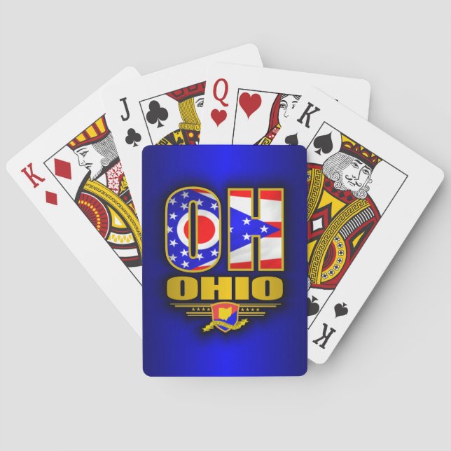 Ohio (OH) Spielkarten (Rückseite)