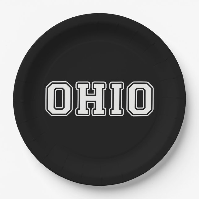 Ohio Pappteller (Vorderseite)