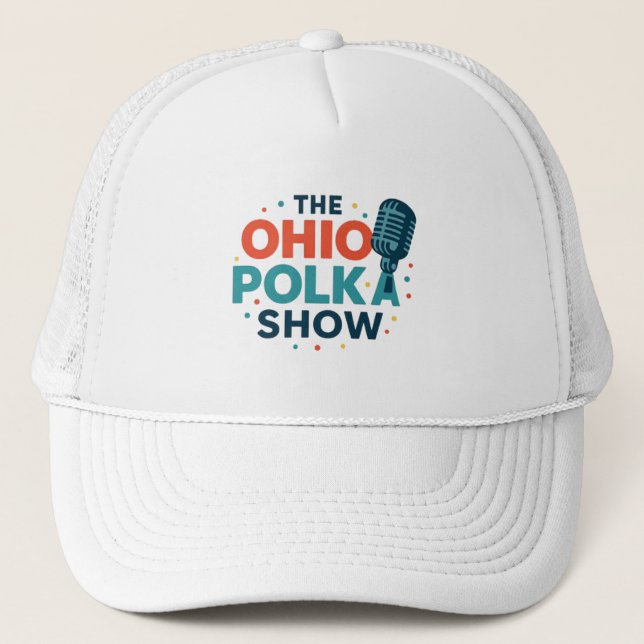 Ohio Polkas Logo Hat Truckerkappe (Vorderseite)