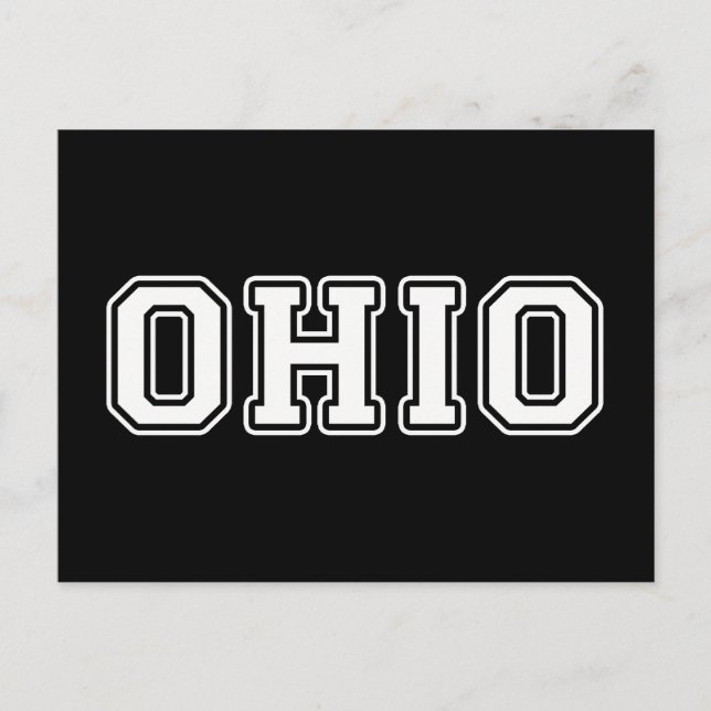 Ohio Postkarte (Vorderseite)