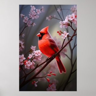 Ohio Red Bird Poster von Nord-Kardinal
