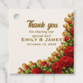 Ohio Red Carnation Hochzeitsgeschenk-Anhänger Geschenkanhänger