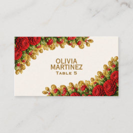 Ohio Red Carnation Hochzeitsplatzkarte Platzkarte