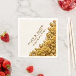 Ohio Red Carnation Hochzeitsserviette Serviette