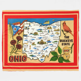 Ohio-Rosskastanien-Plüschdecke Fleecedecke