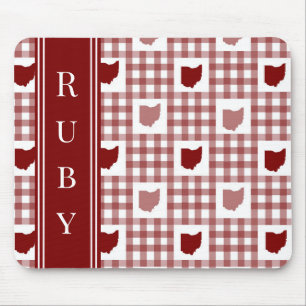 Ohio Rot Gingham Mousepad