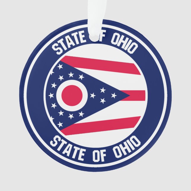 Ohio Round Emblem Ornament (Vorderseite)