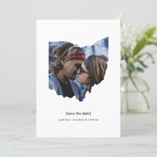 Ohio Save the Date Fotokarte