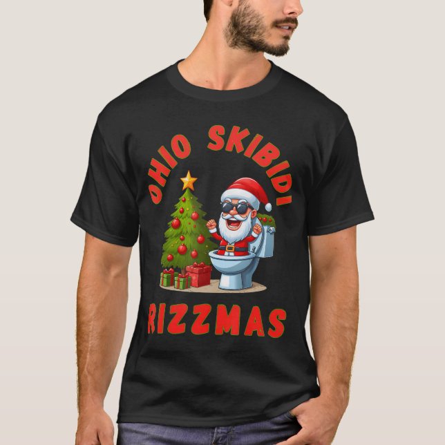 Ohio Skibidi Rizzmas Weihnachten Rizz T-Shirt (Vorderseite)