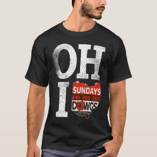 OHIO Sonntage sind für die Dawgs Vintagen Ohio Kar T-Shirt