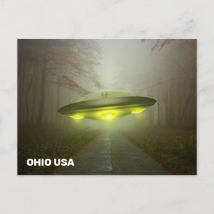 OHIO SPACESHIP UFO ART Postkarten