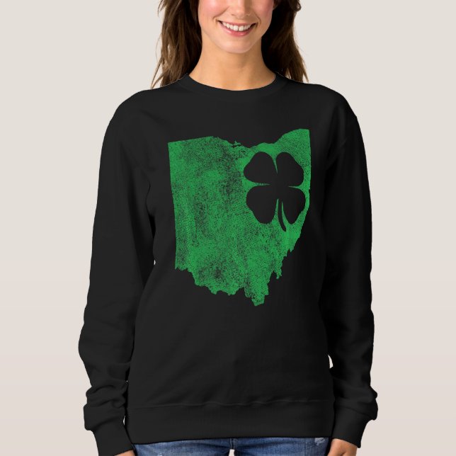 Ohio St Patrick S Day Kleeblatt C Irish Paddy S Sweatshirt (Vorderseite)