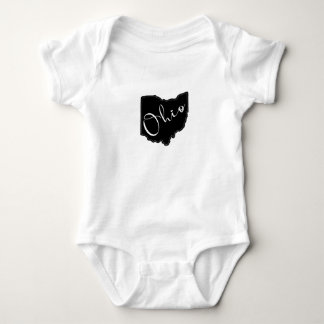 Ohio Staat Form Kontur - Ohio Karte Kontur Baby Strampler
