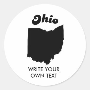 OHIO STAAT MOTTO T - SHIRT RUNDER AUFKLEBER