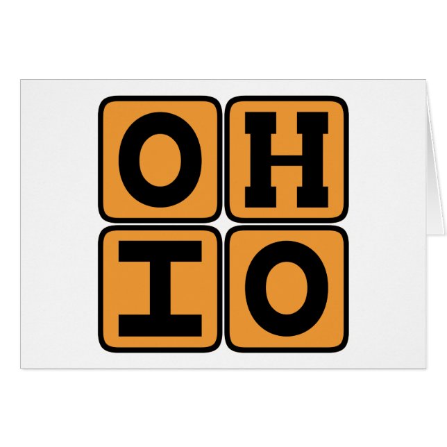 OHIO Staat Ohioan Buckeye USA Cincinnati Cleveland (Vorderseite (Horizontal))