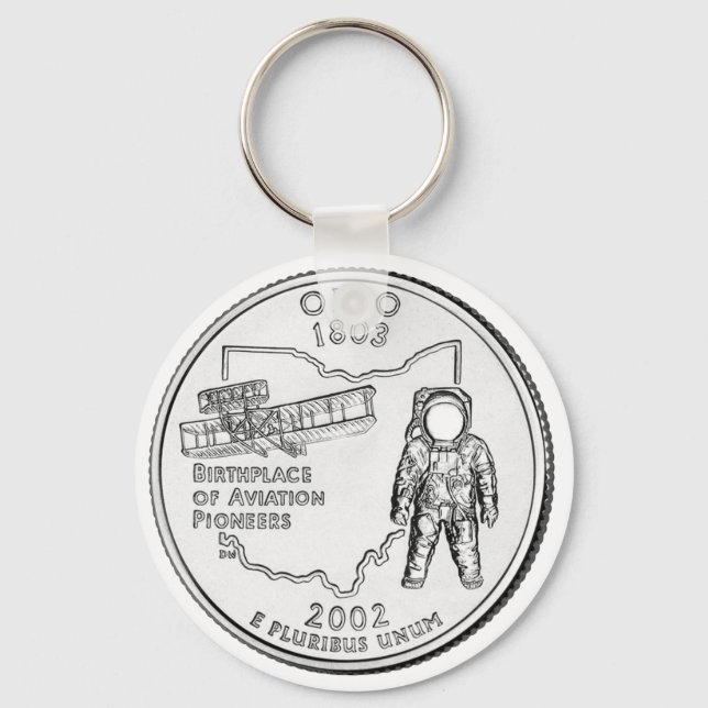 Ohio Staat Quarter Schlüsselanhänger (Vorderseite)