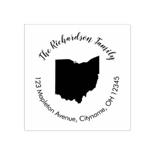 Ohio Staat Rücksendeadresse Kautschuk Briefmarke Gummistempel