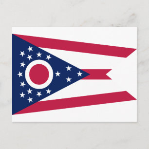 Ohio-Staats-Flagge Postkarte