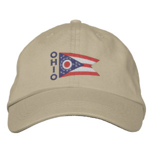 Ohio-Staats-Flaggen-Entwurf Bestickte Kappe