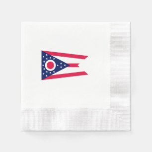 Ohio-Staats-Flaggen-Entwurf Serviette