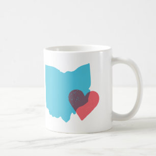 Ohio-Staats-Form-Liebe-Tasse Tasse
