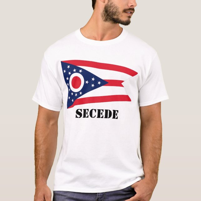 Ohio-Staatsflagge, SECEDE, SECEDE T-Shirt (Vorderseite)