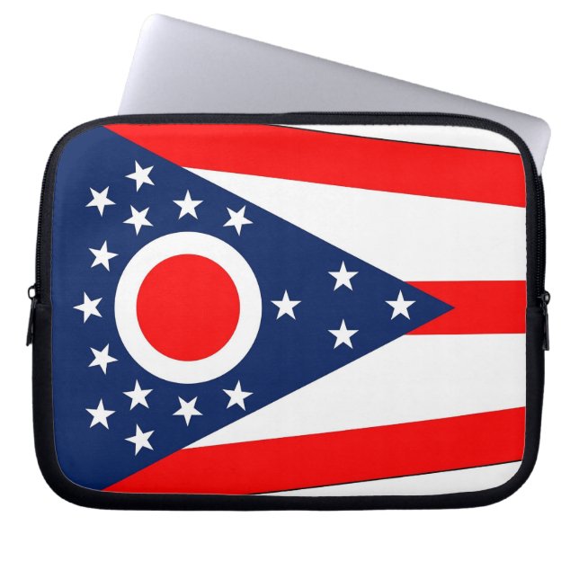 Ohio State Flag Laptop Sleeve (Vorderseite)