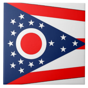 Ohio State Flag Tile Fliese