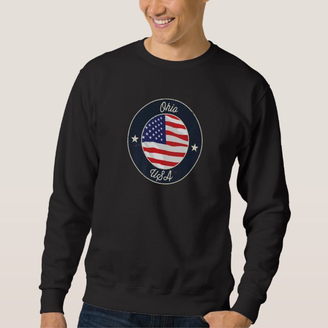 Ohio State Souvenir Retro Graphic Premium Sweatshirt (Vorderseite)