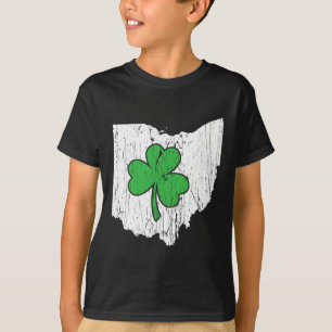 Ohio State St. Patrick's Day Ohio Grüner Shamrock T-Shirt