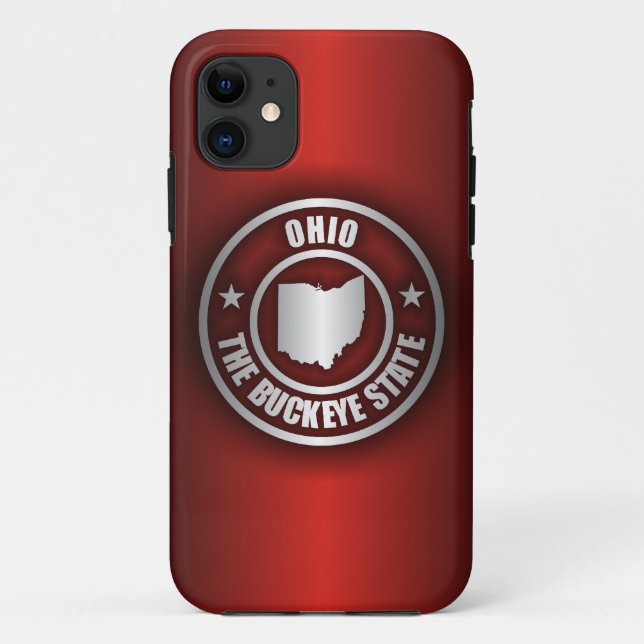 Ohio Steel (rot) Case-Mate iPhone Hülle (Rückseite)