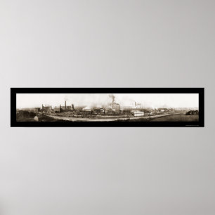 Ohio Steel Works Foto 1910 Poster