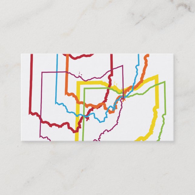 Ohio-Stolzunschärfe Visitenkarte (Vorderseite)