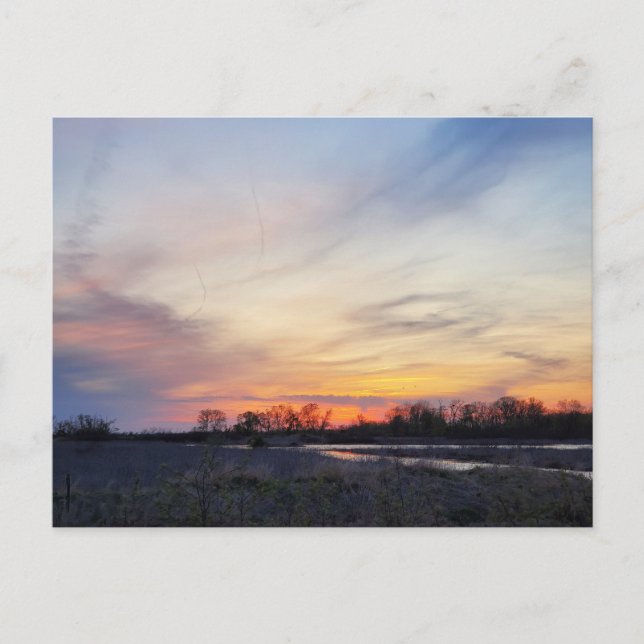 Ohio Sunset Postkarte (Vorderseite)