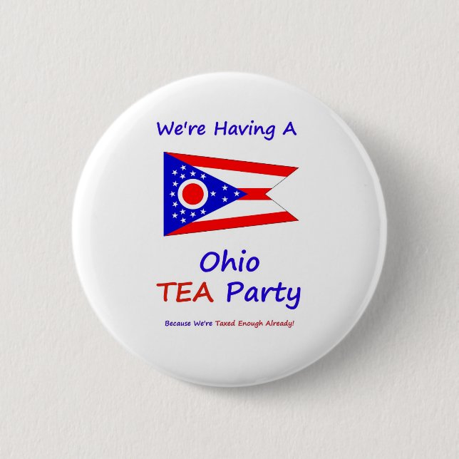 Ohio-TEE Party - uns werden genug bereits Button (Vorderseite)