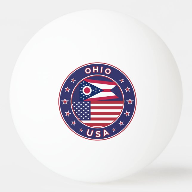 Ohio Tischtennisball (Vorderseite)