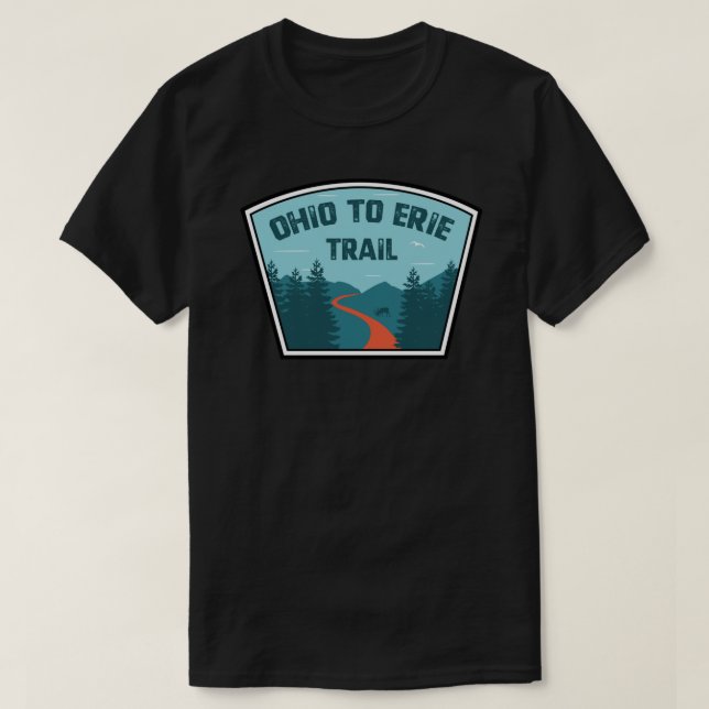 Ohio To Erie Trail Sticker.png T-Shirt (Design vorne)