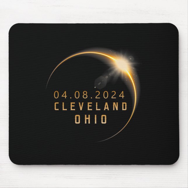 Ohio Total Solar Eclipse 2024 - Ohio Solar Eclipse Mousepad (Vorne)