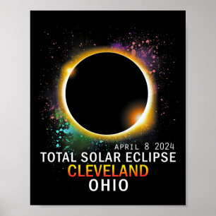 Ohio Total Solar Eclipse 8. April 2024 Poster