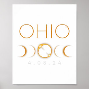Ohio Total Solar Eclipse April 8 2024 Ohio Solar E Poster