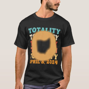 Ohio Totality Solar Eclipse April 8 2024 Astronomi T-Shirt