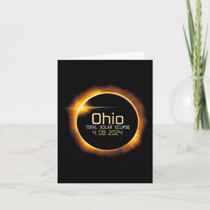 Ohio Totality Total Solar Eclipse 8. April 2024 Karte
