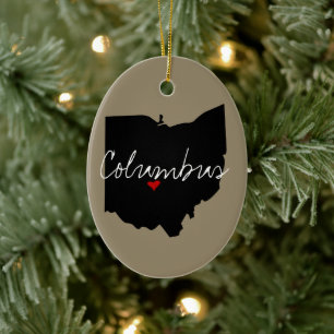 Ohio Town Keramik Ornament