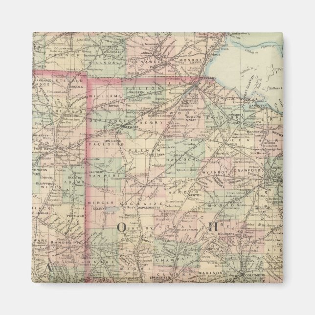 Ohio und Indiana Magnet (Vorne)
