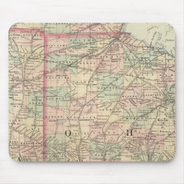 Ohio und Indiana Mousepad (Vorne)