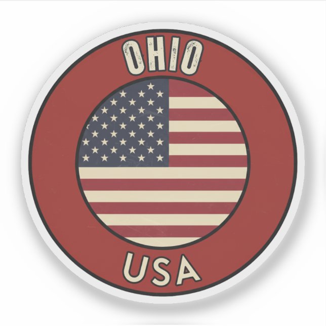 Ohio United States of America Aufkleber (Vorderseite)