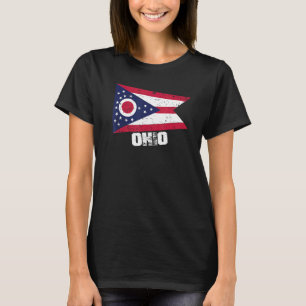Ohio US Staaten America USA Ohio Flag Nordamerika T-Shirt