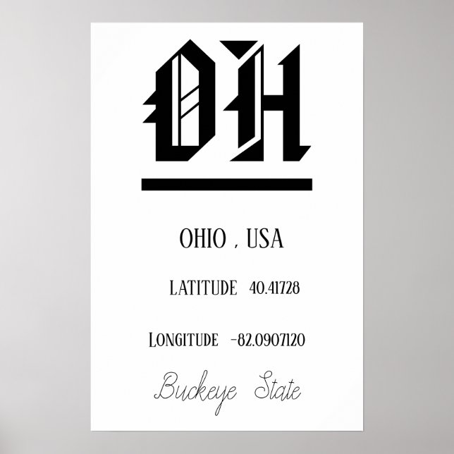 OHIO, USA POSTER (Vorne)