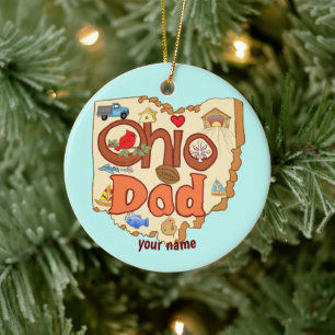 Ohio Vater Keramik Ornament