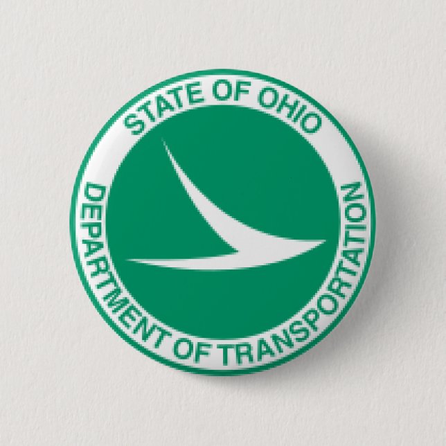 Ohio-Verkehrsministerium Knopf Button (Vorderseite)